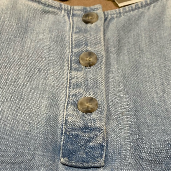 Adriano Goldschmied AG 'Teagan' Chambray Sleeveless Denim Top, Size XS, NWT - Picture 6 of 12